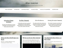 Tablet Screenshot of alieninvasion.org